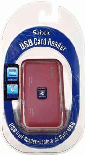 USB Card Reader - Saitek - Kartenlesegerät - Rot von Saitek