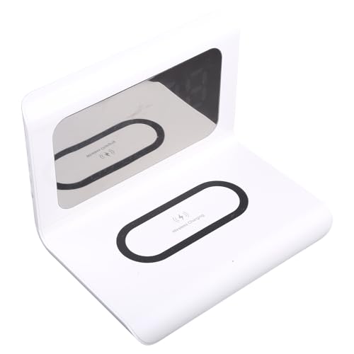 3-in-1 für Smart-Wecker, 10 W, ultraschneller Handy-Ständer mit Kalender und Temperaturanzeige, Handy-Ladegerät 3-in-1 für Smart-Wecker, 10 W, ultraschneller Handy-Ständer mit Kalender und Temperaturanzeige, Handy-Ladegerät von Saiyana