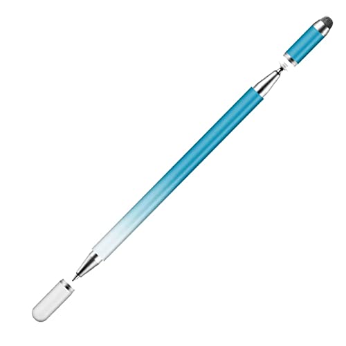 Kapazitätsstift für Handy, Tablet, Universal, Zeichnung, kapazitiver Stift, 3-in-1, transparenter Disc-Stylus, Kugelschreiber, 3-in-1, Stylus-Stift mit Faserspitze von Saiyana