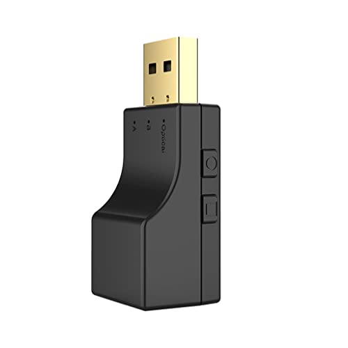 Optischer USB-5.0-kompatibler Sender für Switch, 2-in-1-Adapter für zwei Geräte, USB-Sender, Bluetooth-kompatibel von Saiyana