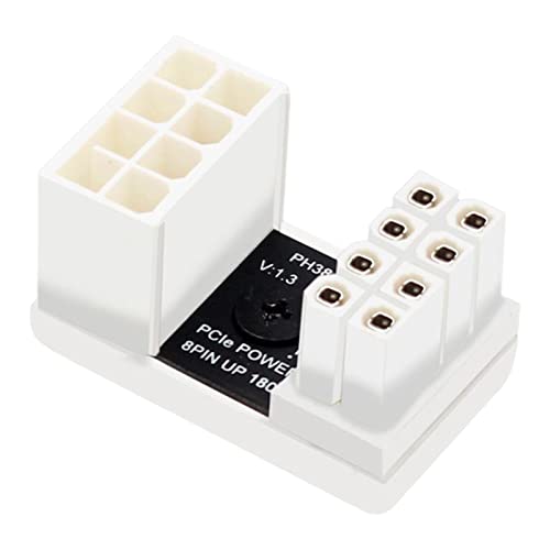 Saiyana Desktop Grafikkarte GPU Power Adapter Board GPU PCIe 8 Pin U Turn 180 Grad Winkel Stecker Gpu Netzteil Adapter 180 Grad Winkel 8 Pin von Saiyana
