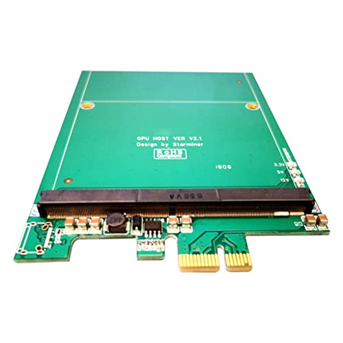Saiyana PCI-E auf MXM3.0 Grafikkarte PCI für Express X1 auf MXM 3.0 Raiser Card Adapter Konverter Board mit LED für M Mxm Grafikkarte von Saiyana