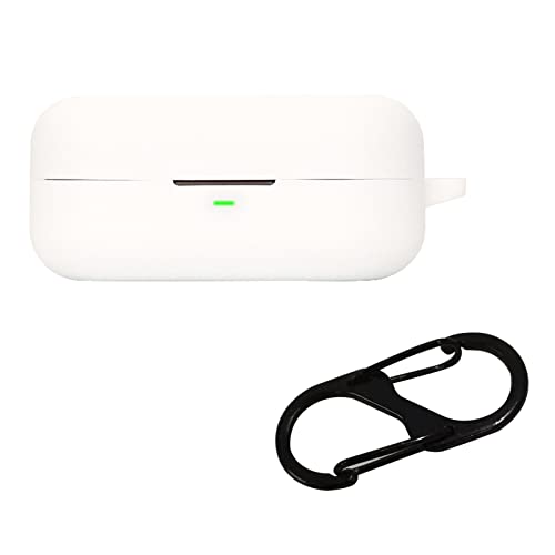 Silikon-Tragetasche, stoßfest, kompatibel mit Beoplay-EX-Kopfhörern, staubdichter Schutz, waschbare Ladebox, SL-Tragetasche für Kopfhörer-Organizer, kleine Displayschutzfolie, Kopfhörerhülle von Saiyana