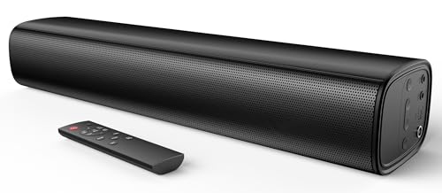 Saiyin 2.0-Kanal Soundbar für TV Geräte, 14.2 Zoll kompakte TV-Soundbar, 40 W Lautsprecher für Fernseher mit Optischer/AUX/Bluetooth-Verbindung, 3 EQ-Effekte für TV/PC/Projektor Saiyin 2.0-Kanal Soundbar für TV Geräte, 14.2 Zoll kompakte TV-Soundbar, 40 W Lautsprecher für Fernseher mit Optischer/AUX/Bluetooth-Verbindung, 3 EQ-Effekte für TV/PC/Projektor von Saiyin