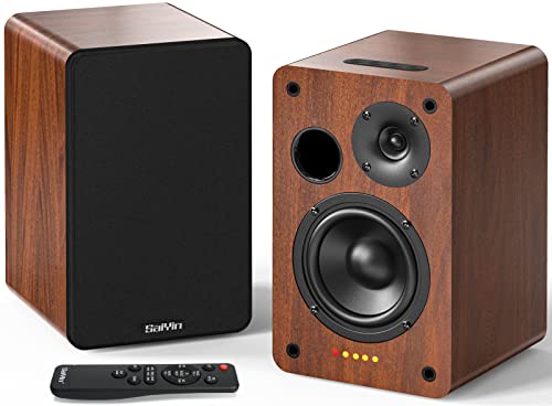 Saiyin Bluetooth Bookshelf, 40W X 2 Powered TV-Lautsprecher mit 4-Zoll-Tieftöner, Turntable-Lautsprecher mit optischem/AUX-Eingang/Subwoofer Line Out für PC und TVs Saiyin Bluetooth Bookshelf, 40W X 2 Powered TV-Lautsprecher mit 4-Zoll-Tieftöner, Turntable-Lautsprecher mit optischem/AUX-Eingang/Subwoofer Line Out für PC und TVs von Saiyin