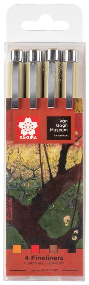 SAKURA Fineliner Pigma Micron x , Blühender Pflaumengarten, von Sakura