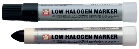 SAKURA Industriemarker Solid Marker halogenarm, weiß von Sakura