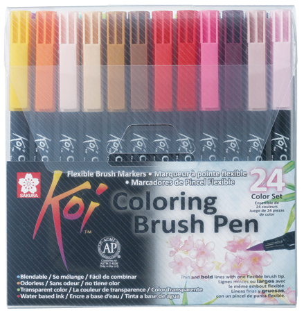 SAKURA Pinselstift Koi Coloring Brush, 24er Etui von Sakura