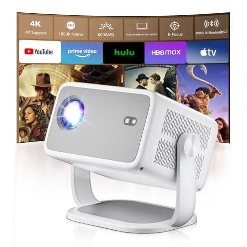Beamer 4k【Auto Keystone & Elektronischer Fokus】 Mini Video Beamer FHD 1080P,Beamer 4k heimkino klein,Projector mit WiFi6 und Bluetooth 5.2,Home Cinema Proyector für Telefon/TV-Stick/Laptop Beamer 4k【Auto Keystone & Elektronischer Fokus】 Mini Video Beamer FHD 1080P,Beamer 4k heimkino klein,Projector mit WiFi6 und Bluetooth 5.2,Home Cinema Proyector für Telefon/TV-Stick/Laptop von Salange