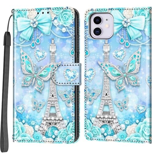 Salanheo Handyhülle für iPhone 11 Hülle, Magnetische Flip Stoßfeste Schutzhülle mit Standfunktion Kartenfächern Klapphülle Handytasche Turm Salanheo Handyhülle für iPhone 11 Hülle, Magnetische Flip Stoßfeste Schutzhülle mit Standfunktion Kartenfächern Klapphülle Handytasche Turm von Salanheo
