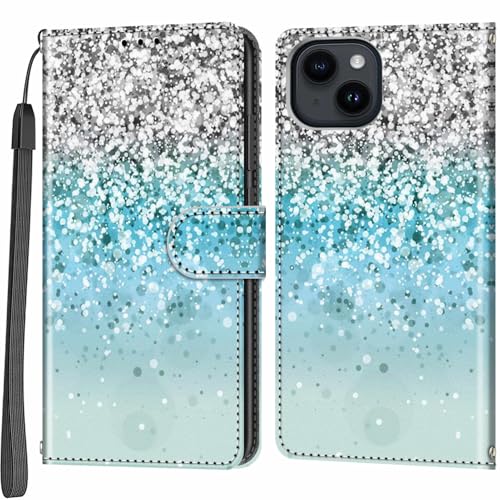 Handyhülle für iPhone 15 Hülle Handyhülle mit [Kartenfach] [Standfunktion] Schutzhülle Klapphülle Handytasche Lederhülle Kompatibel für iPhone 15 von Salanheo