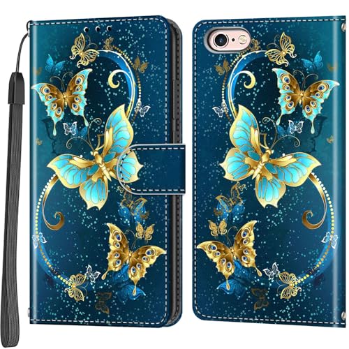 Handyhülle für iPhone 6 / 6s Hülle, Leder Stoßfeste Schutzhülle Klapphülle Handytasche Kompatibel iPhone 6 / iPhone 6s Handyhülle für iPhone 6 / 6s Hülle, Leder Stoßfeste Schutzhülle Klapphülle Handytasche Kompatibel iPhone 6 / iPhone 6s von Salanheo