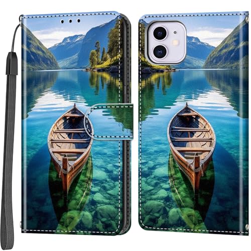 Salanheo Handyhülle für iPhone 11 Hülle, Magnetische Flip Stoßfeste Schutzhülle mit Standfunktion Kartenfächern Klapphülle Handytasche Boot Salanheo Handyhülle für iPhone 11 Hülle, Magnetische Flip Stoßfeste Schutzhülle mit Standfunktion Kartenfächern Klapphülle Handytasche Boot von Salanheo