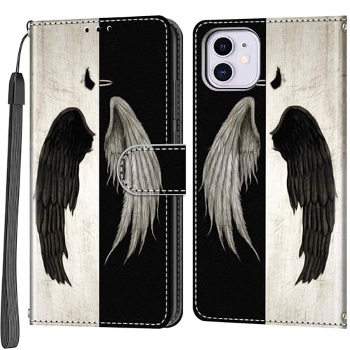 Salanheo Handyhülle für iPhone 11 Hülle, Magnetische Flip Stoßfeste Schutzhülle mit Standfunktion Kartenfächern Klapphülle Handytasche Flügel Salanheo Handyhülle für iPhone 11 Hülle, Magnetische Flip Stoßfeste Schutzhülle mit Standfunktion Kartenfächern Klapphülle Handytasche Flügel von Salanheo