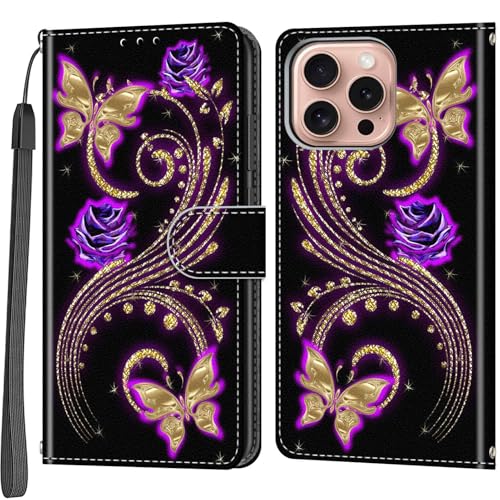 Salanheo Handyhülle für iPhone 16 Pro Hülle, Magnetische Stoßfeste Schutzhülle mit Standfunktion Kartenfächern Klapphülle Kompatibel iPhone 16 Pro Salanheo Handyhülle für iPhone 16 Pro Hülle, Magnetische Stoßfeste Schutzhülle mit Standfunktion Kartenfächern Klapphülle Kompatibel iPhone 16 Pro von Salanheo