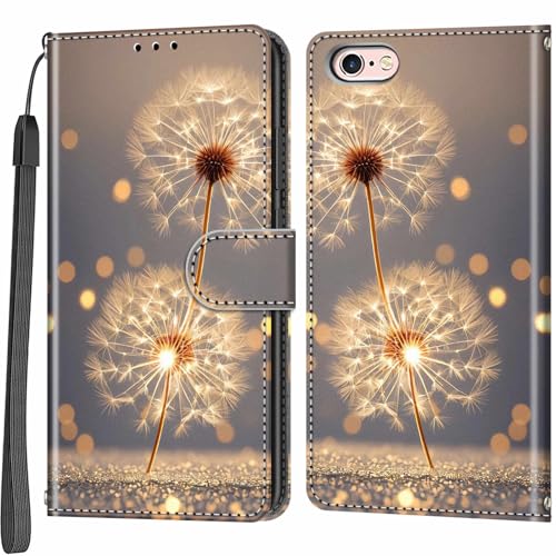 Salanheo Hülle für iPhone 6 / 6s, Klapphülle aus Kunstleder mit Ständer und Kartenhalter, Kompatibel mit iPhone 6 / 6s, Farbe: Pic:08, Geblümt Salanheo Hülle für iPhone 6 / 6s, Klapphülle aus Kunstleder mit Ständer und Kartenhalter, Kompatibel mit iPhone 6 / 6s, Farbe: Pic:08, Geblümt von Salanheo