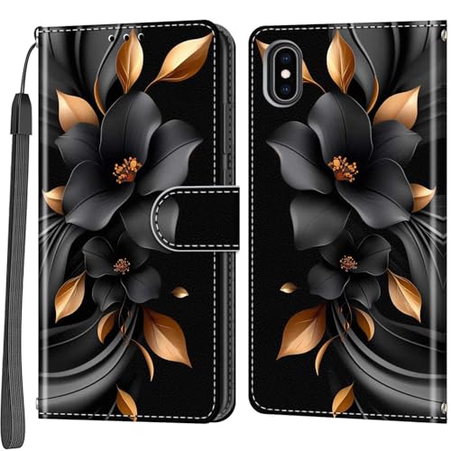Salanheo Handyhülle für iPhone X/XS Hülle, mit Standfunktion Kartenfächern Stoßfeste Schutzhülle Klapphülle Handytasche Kompatibel iPhone X/XS Salanheo Handyhülle für iPhone X/XS Hülle, mit Standfunktion Kartenfächern Stoßfeste Schutzhülle Klapphülle Handytasche Kompatibel iPhone X/XS von Salanheo