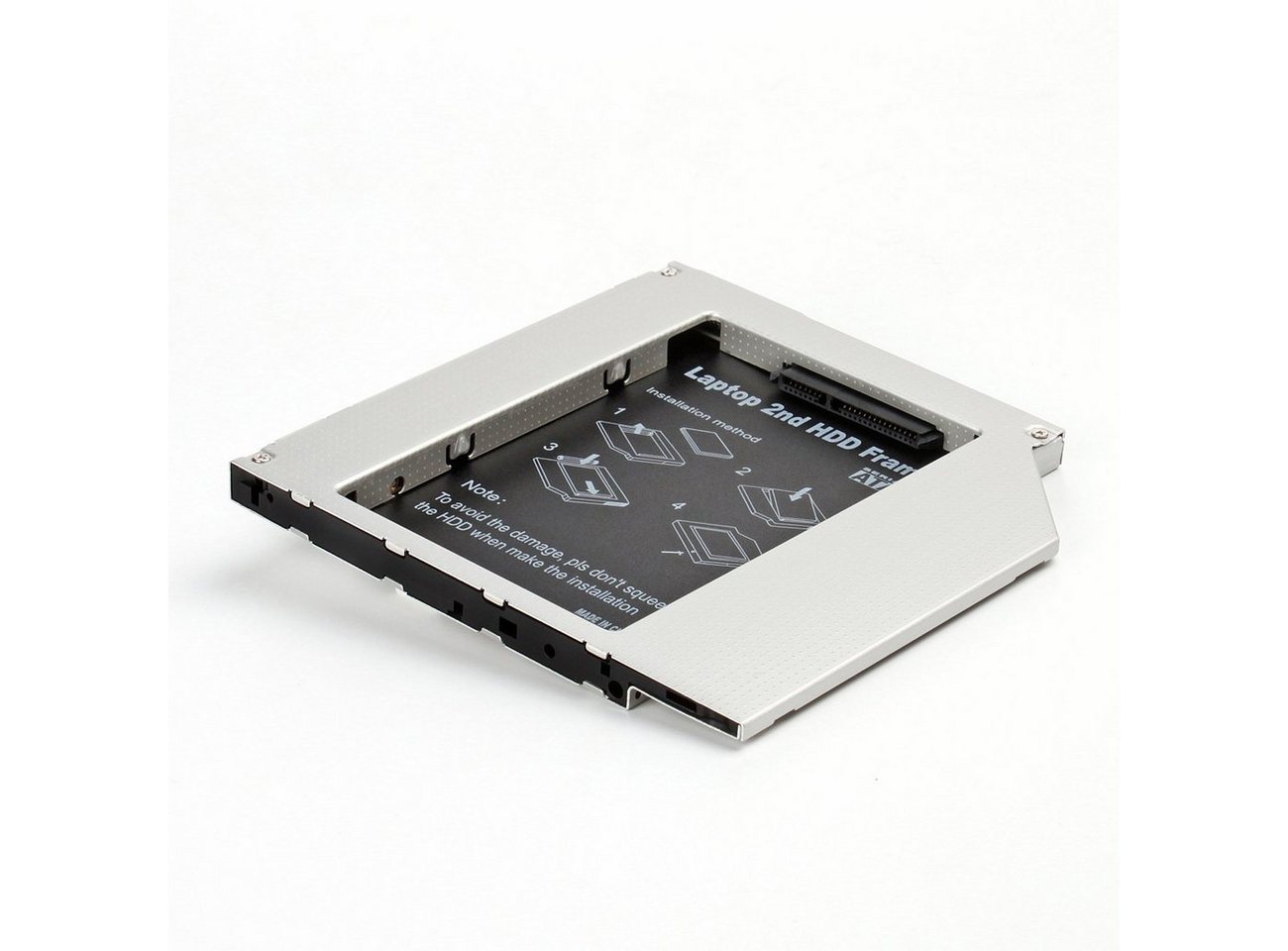 Salcar Festplatten-Gehäuse 2nd HDD/SSD SATA Caddy für 9mm Laufwerksschacht von Salcar