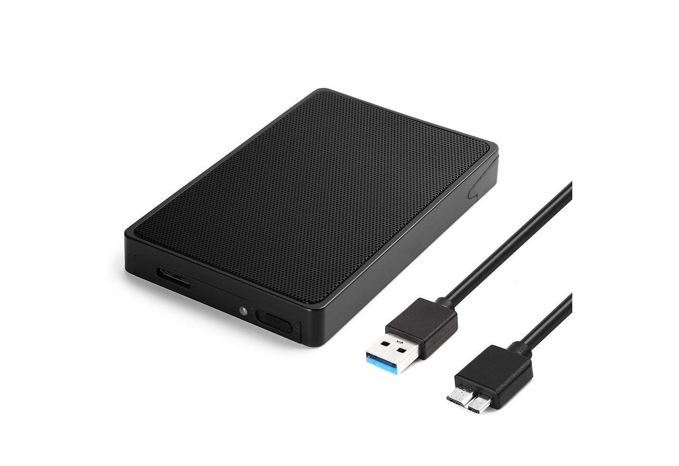 Salcar Festplatten-Gehäuse Salcar USB 3.0 Festplattengehäuse 2,5 Zoll Externes Gehäuse UASP USB 3.0 Festplatte Gehäuse Case für 9.5mm 7mm 2.5 SATA SSD und HDD, USB 3.0" von Salcar