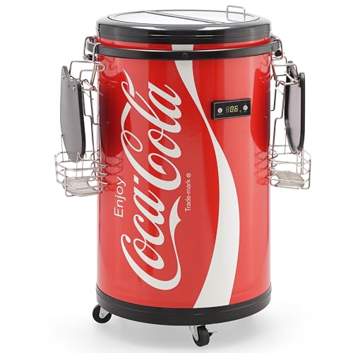 Salco Coca-Cola Partycooler, SPC-88CC, Mini Kühlschrank 50L Getränkekühlschrank, Flaschenkühlschrank, im stylischen Coca-Cola Design, Kühltonne, Getränkefass, Minibar, Coca Cola, Partycooler Salco Coca-Cola Partycooler, SPC-88CC, Mini Kühlschrank 50L Getränkekühlschrank, Flaschenkühlschrank, im stylischen Coca-Cola Design, Kühltonne, Getränkefass, Minibar, Coca Cola, Partycooler von Salco