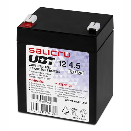 Salicru UBT 12/4, 5 AGM-Akku, wiederaufladbar, 4,5 Ah. von Salicru