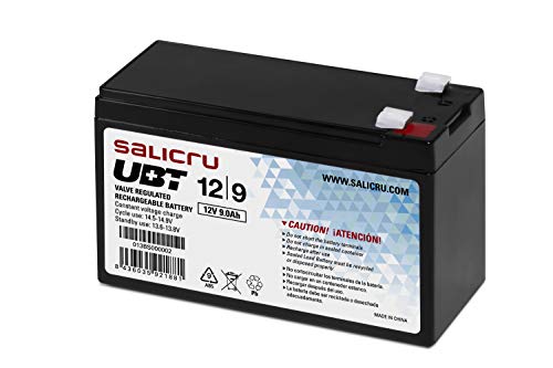 Salicru UBT 12Volt/9Ah - AGM Wiederaufladbare Batterie 013BS000002 von Salicru