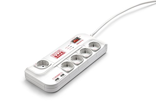 Überspannungsschutz SALICRU SPS SAFE MASTER, 5 Plugs+2xUSB von Salicru