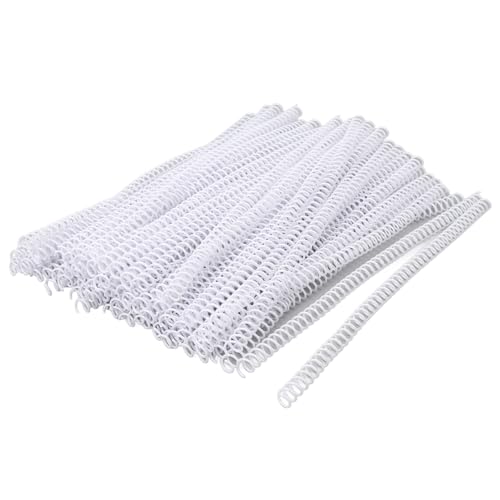 100 Stück Spiralbindungsspulen, Teilung 4:1, A4-Papier, Kunststoff-Binderücken, 48 Schlaufen, Schwarz, 8 Mm Durchmesser für 40 Blatt Kapazität – Ideal für Büros, Schulen und den 100 Stück Spiralbindungsspulen, Teilung 4:1, A4-Papier, Kunststoff-Binderücken, 48 Schlaufen, Schwarz, 8 Mm Durchmesser für 40 Blatt Kapazität – Ideal für Büros, Schulen und den von Saluaqui