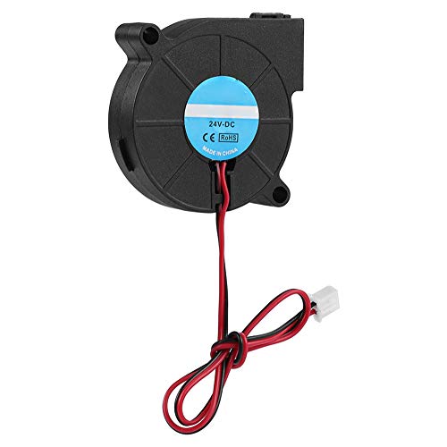 12 V 5015 DC -Blower -Lüfter mit PBT -Material für 3D -Drucker -DIY -Zubehör - Effiziente Kühlung, Starker Winddruck, Geringer Stromverbrauch (12V) (24V) von Saluaqui