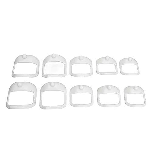 Bart -Rasier -Vorlagen Kit 2 Set Face Frisur Vorlagen mit 5 Größen für eine Präzise Bartformung und Trimmen Premium Kunststoff Bartführer für Alle Stile von Saluaqui