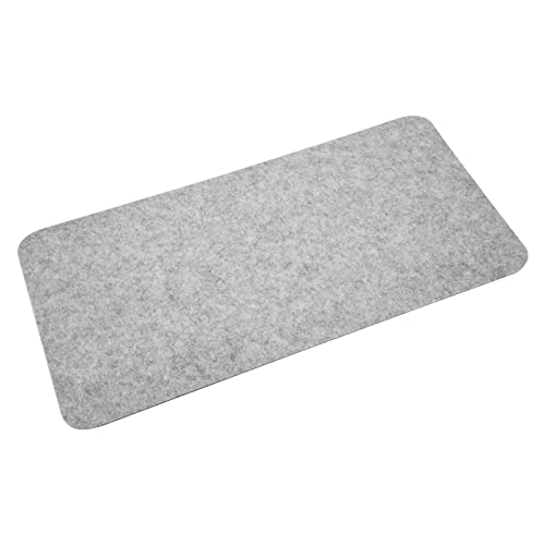 Extra-große Antistatik-Maus-Pad-Matte für Schreibtisch-Laptop-Tabelle-68x33 Cm Polyester-PC-PC in Dunkelgrau mit Isolier- und Stoßdämpfungsmerkmalen (#1) (#2) von Saluaqui