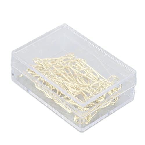 Innovative Hinweisformpapier Clips - Korrosionsbeständige Goldplaner Clips für Büro, Zuhause, Schule, Krankenhaus - 100pcs Musical Notes Design Innovative Hinweisformpapier Clips - Korrosionsbeständige Goldplaner Clips für Büro, Zuhause, Schule, Krankenhaus - 100pcs Musical Notes Design von Saluaqui