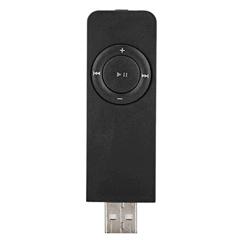 Kompakt Tragbarer MP3 -Musik -Player mit Lanyard Zum Hören von Musik in Pink Unterstützt MP3 WMA USB Lade und 32 GB Erweiterungsspeicher (Black) von Saluaqui