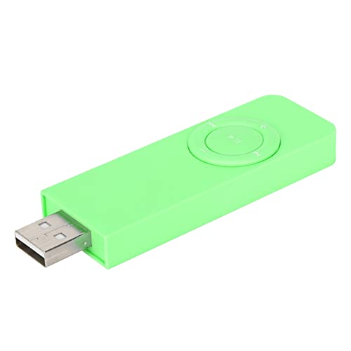 Kompakt Tragbarer MP3 -Musik -Player mit Lanyard Zum Hören von Musik in Pink Unterstützt MP3 WMA USB Lade und 32 GB Erweiterungsspeicher (Green) von Saluaqui