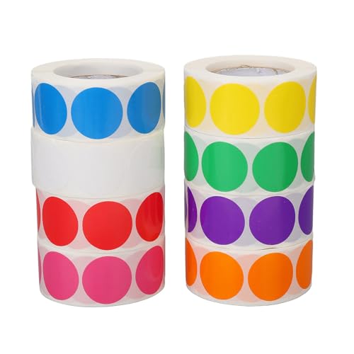 Lebendige Etikettenaufkleber mit Selbstklebender Funktionalität für Geschenke, Kerzen und ätherische Öle - 8 Rollen von Kreisaufkleber -Etiketten für DIY und Dekorationsgebrauch Lebendige Etikettenaufkleber mit Selbstklebender Funktionalität für Geschenke, Kerzen und ätherische Öle - 8 Rollen von Kreisaufkleber -Etiketten für DIY und Dekorationsgebrauch von Saluaqui