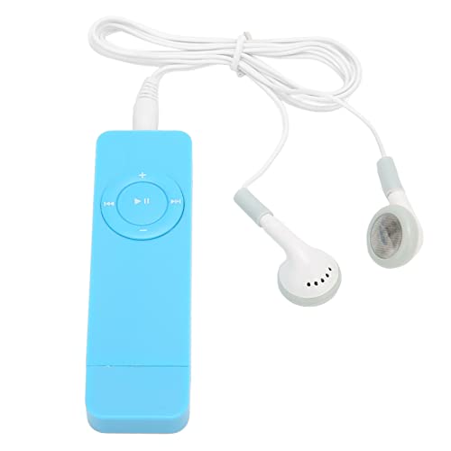 Mp3 Music Player mit Verlustloser Klangqualität | Tragbare 64 GB Unterstützung | Ideal für Schüler, Reisen und Rennen in Pink (Blue) von Saluaqui