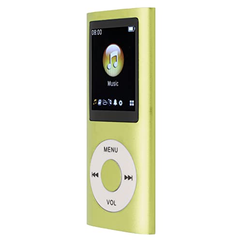 Multifunktional Tragbarer MP3 -Player mit 1,8 -Zoll LCD Bildschirm, Verlustfreier Klangqualität, Unterstützt Bis zu 64 GB Speicher, Lange Akkulaufzeit, Aluminiumlegierkörper (Green) von Saluaqui