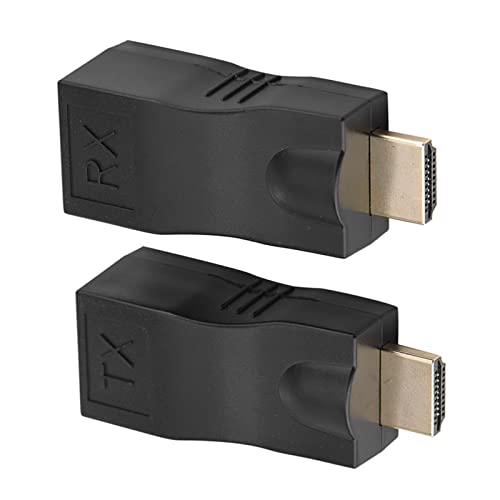 Saluaqui Advanced Extender -Netzwerkkonverterkabel - 30 M an RJ45 Repeater, Unterstützt 3D 1080p mit CAT5E/CAT6 Kompatibilität von Saluaqui