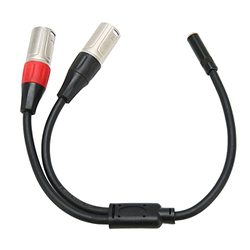 Saluaqui Professional Ausgewogen 3,5 Mm 1/8 Bis XLR -Mikrofonkabel - Dual XLR Mann Bis 3,5 Mm Weibliches Stereokabel 1,0 Fuß für Mixer, Telefone, Laptops Saluaqui Professional Ausgewogen 3,5 Mm 1/8 Bis XLR -Mikrofonkabel - Dual XLR Mann Bis 3,5 Mm Weibliches Stereokabel 1,0 Fuß für Mixer, Telefone, Laptops von Saluaqui