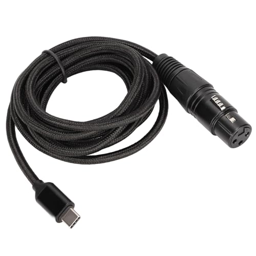 Saluaqui USB C -zu XLR -Kabel mit Hoher Klangqualität | 6.6ft Plug and Play USB C Mikrofonkabel für | Aufnahmelinie für Studio und Bühne mit Niedrigem Rauschen HiFi (#1) von Saluaqui