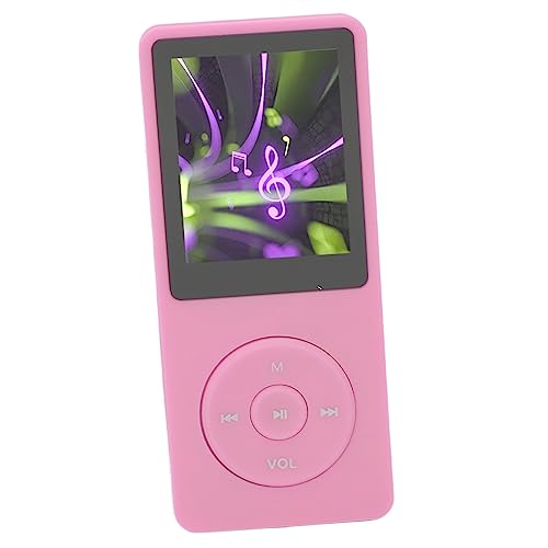 Tragbarer MP3-MP4-Player mit 1,8-Zoll-Bildschirm, 8 GB Speicher Erweiterbar auf 64 GB, 30 Stunden Wiedergabe, Multifunktions-Sportmusik-Player, Blue (PINK) von Saluaqui