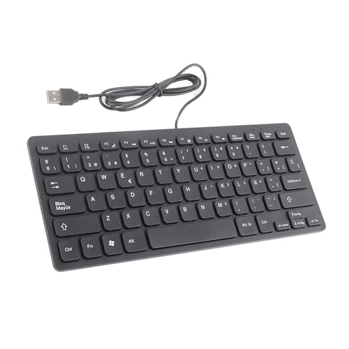 Ultra -dünn Wired Spanische Tastatur USB -Schnittstelle Tragbare 78 Tasten für Desktop PC, Büro und Spiele Spritzsicheres, Stilles Tipperlebnis Ultra -dünn Wired Spanische Tastatur USB -Schnittstelle Tragbare 78 Tasten für Desktop PC, Büro und Spiele Spritzsicheres, Stilles Tipperlebnis von Saluaqui