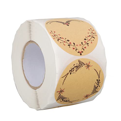 Vielseitige Kraft -Label -Aufkleber 500pcs Selbstklebende Runde Tags für DIY, Geschenkbox, Flaschenorganisation von Saluaqui