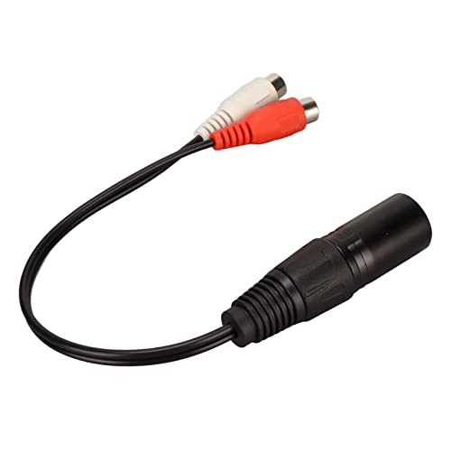 XLR Male to Dual Female Y Splitter -Kabel mit 24 Karat Gold Plattierter Anschlüsse, 0,6 Fuß Schallkabel -Adapter für Mischer, Verstärker, Lärmreduzierung Leistung XLR Male to Dual Female Y Splitter -Kabel mit 24 Karat Gold Plattierter Anschlüsse, 0,6 Fuß Schallkabel -Adapter für Mischer, Verstärker, Lärmreduzierung Leistung von Saluaqui