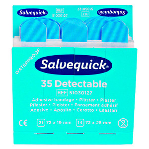 Salvequick® Pflaster Detectable 1009735V blau, 35 St. von Salvequick®