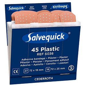 Salvequick® Pflaster Plastic 1009036 beige, 45 St. von Salvequick®