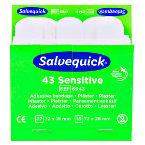 Salvequick® Pflaster Sensitive 1009943V weiß, 43 St. von Salvequick®