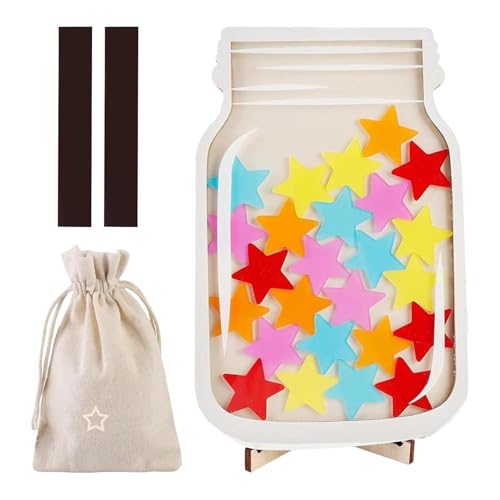 Belohnungsglas Klassenzimmer | Belohnungsglas Mit Sternen | Magnetisches Belohnungsglas Für Klassenzimmer | Aufgabenbelohnungsglas Motivierendes Belohnungsglas Für Lehrer Und Schüler von Salyeeluly