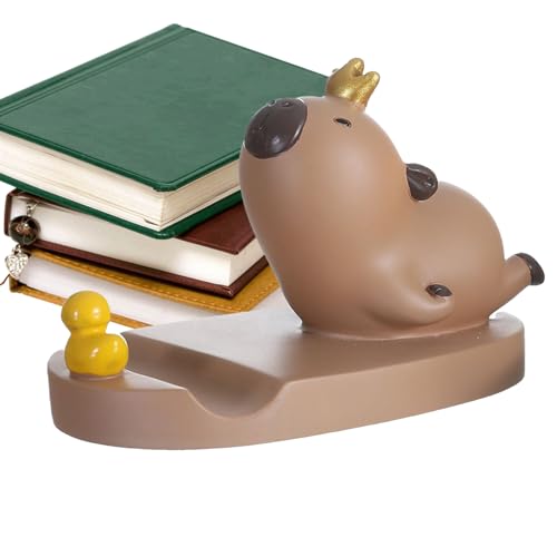 Capybara Handy-Ständer, Cartoon-Tier-Tablet-Ständer, Capybara-Figur, exquisite multifunktionale Tischdekoration, Zubehör für Schlafzimmer, Wohnzimmer, Arbeitsplatz von Salyeeluly