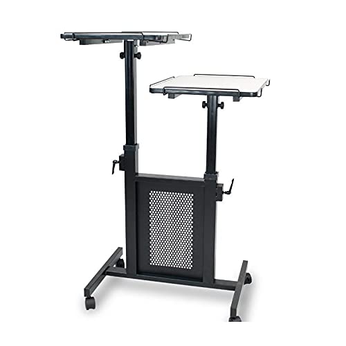 Sam Creative Mobile Doppel Projektor-Laptopwagen | Beamer-Ständer mit Rollen | Projektor-Ständer Rollbar | Beamertisch höhenverstellbar | Laptoptisch in Schwarz Sam Creative Mobile Doppel Projektor-Laptopwagen | Beamer-Ständer mit Rollen | Projektor-Ständer Rollbar | Beamertisch höhenverstellbar | Laptoptisch in Schwarz von Sam Creative